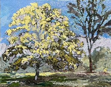 Plein air painting at Stones River National Battlefield