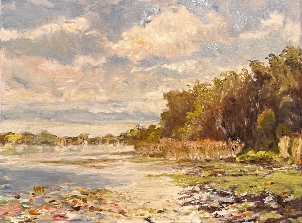 Lake Virginia Winter Park Florida original oil painting Joe Ihns plain air