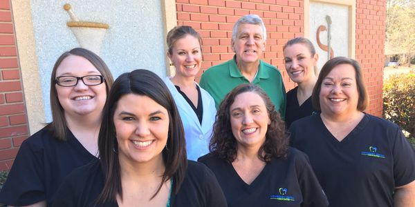 The staff of Newberry Dental Associates.  Dr Sarah Rush-Downs and Dr William B Rush