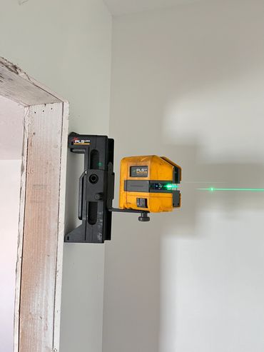 PLS 6 laser for closet shelf and rod installation