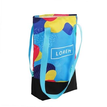Colorful abstract art tote bag