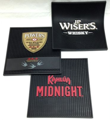 Branded rubber bar counter mats