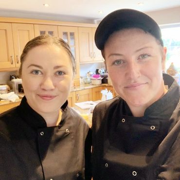 Female chefs in a domestic kitchen