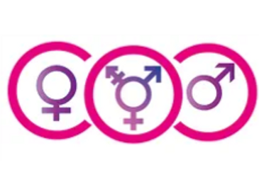 Men, transgender, women, gender symbols.