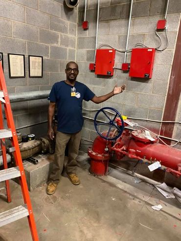 Meijer's In Waterford Michigan Bringing power in for fire systems