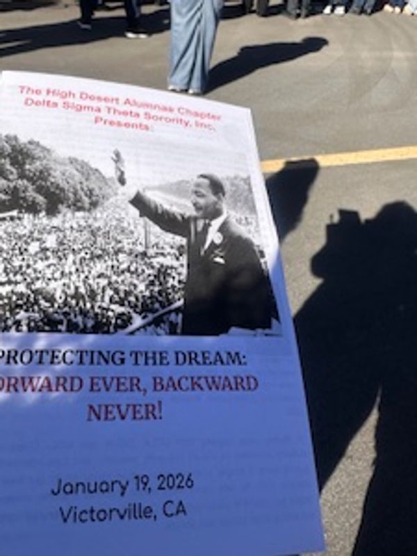 18th Annual Dr. Martin Luther King, Jr. Commemorative Peace March in Victorville, January 19, 2026.