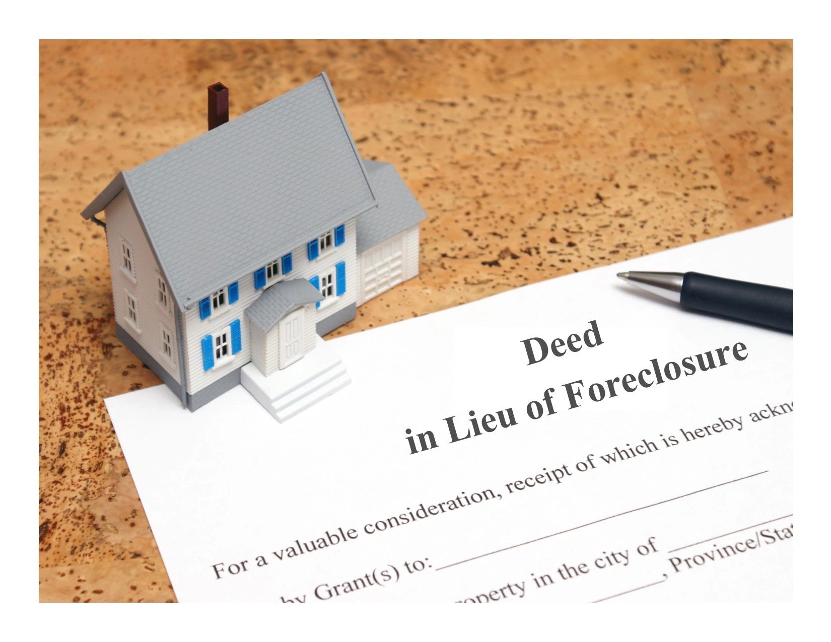 Deed in Lieu of Foreclosure
