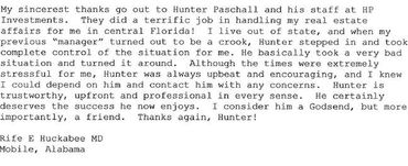 Customer Testimonial