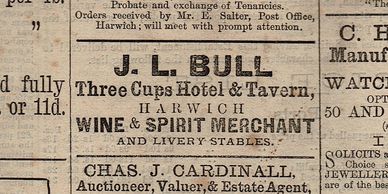 Harwich, Dovercourt, and Essex Halfpenny Newsman, Saturday November 25th, 1871, front page