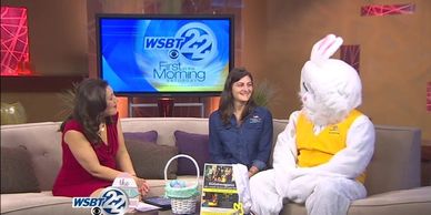 Eggstravaganza info. Surprise visit with Easter Bunny