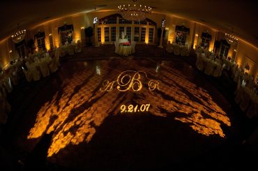 uplighting lighting design wedding party celebration monogram light scaping lights up lighting