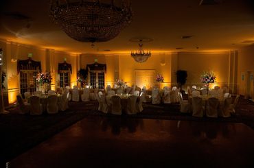 uplighting lighting design wedding party celebration monogram light scaping lights up lighting