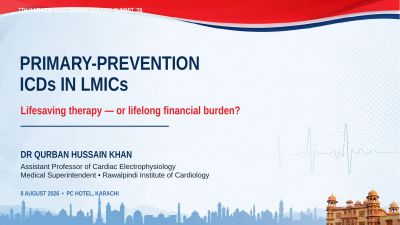 Presentation slide about ICDs in LMICs by Dr. Qurban Hussain Khan.