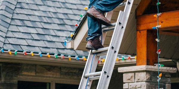 Stay off the ladder and let us install your holiday lights