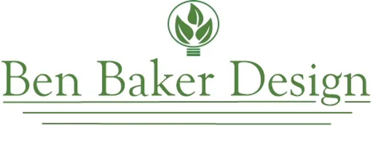Ben Baker Design Lamp & Leaf Logo