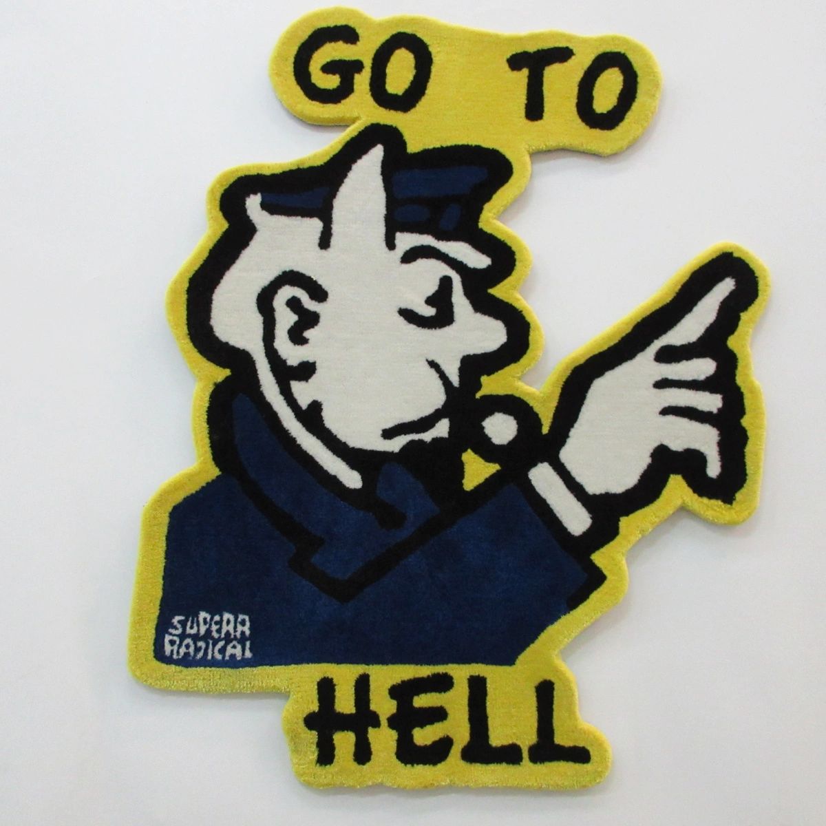 Go To Hell Custom Rug