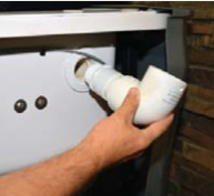 Locate the bed filler tube at the foot. remove the elbow and install filler tube to add water