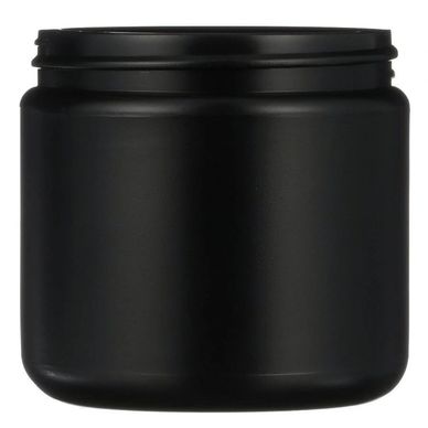 16oz Black HDPE Plastic Jar Container 89mm-400