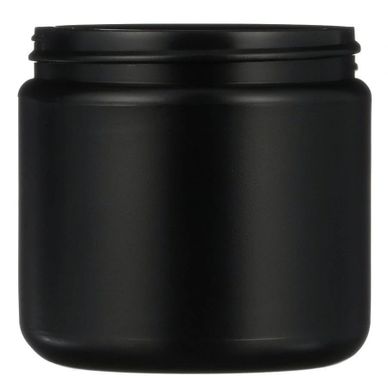 12oz Black HDPE Plastic Jar Container 89mm-400