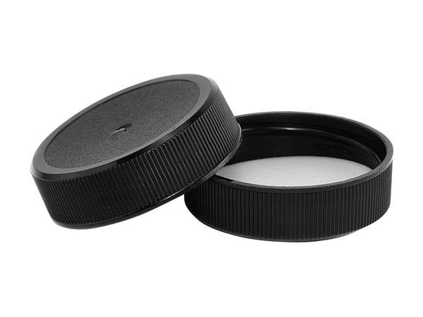 38mm-400 Plastic Lids in Smooth, Ribbed and Wide Ribbed Versions for Plastics Containers
