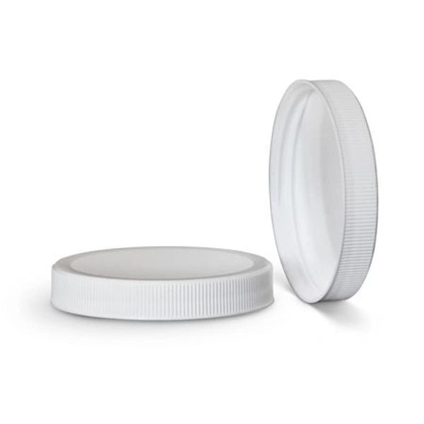 63mm-400 Plastic Lids in Smooth, Ribbed and Wide Ribbed Versions for Plastics Containers