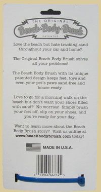 Beach Body Brush Card Back