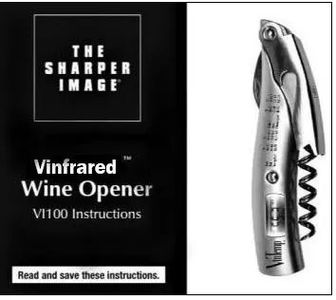 VINFRARED CORKSCREW
Co-Brands with The Sharper Image