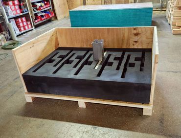 Custom wood crate with custom foam insert
