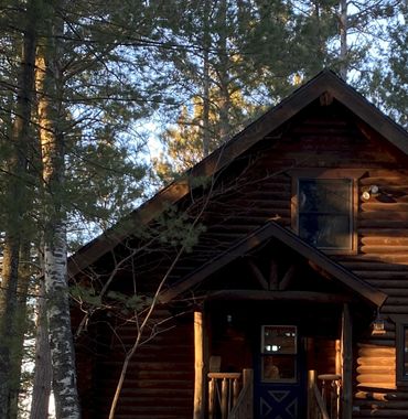Slowly coming out of winter in Ossawinnamakee at Lake State Property Happy Daze Cabin