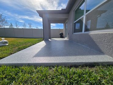 Outdoor concrete coatings.