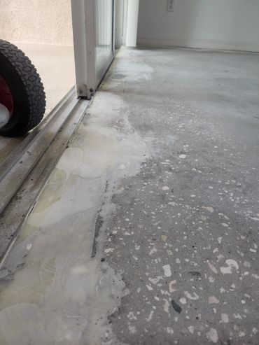 Concrete repair product.  A nice Flush finish.