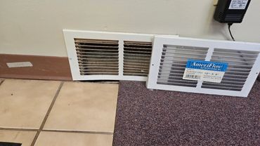 Vent-cover replacement — before.