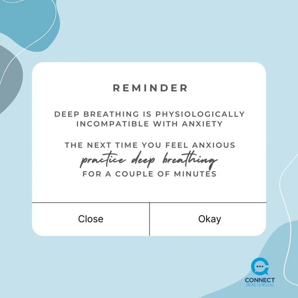 reminders for coping with anxiety