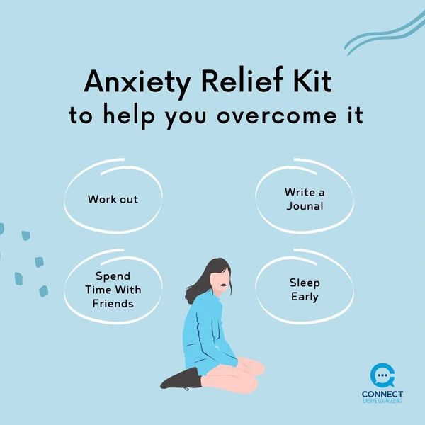 Anxiety relief kit to help overcome it