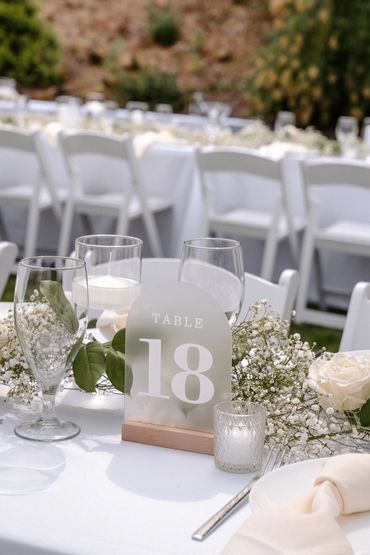 guest table centerpiece