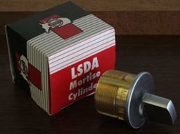 LSDA Brushed Chrome Thumbturn Mortise Cylinder
