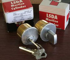 LSDA Schlage Mortise Cylinder with Thumbturn