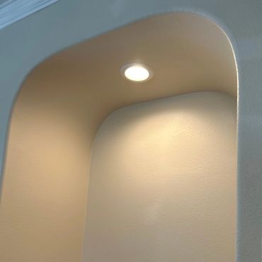 recessed lighting installation