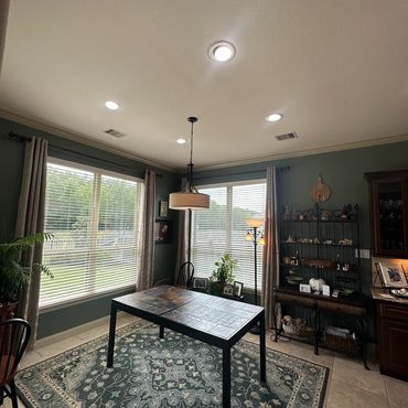 lighting upgrade in home office