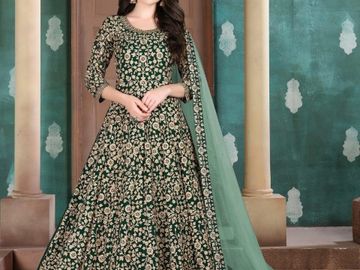 Green Pakistani Indian Dress
