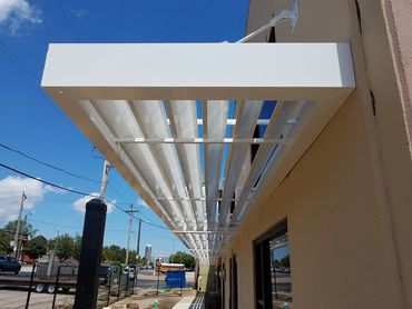louvered canopy