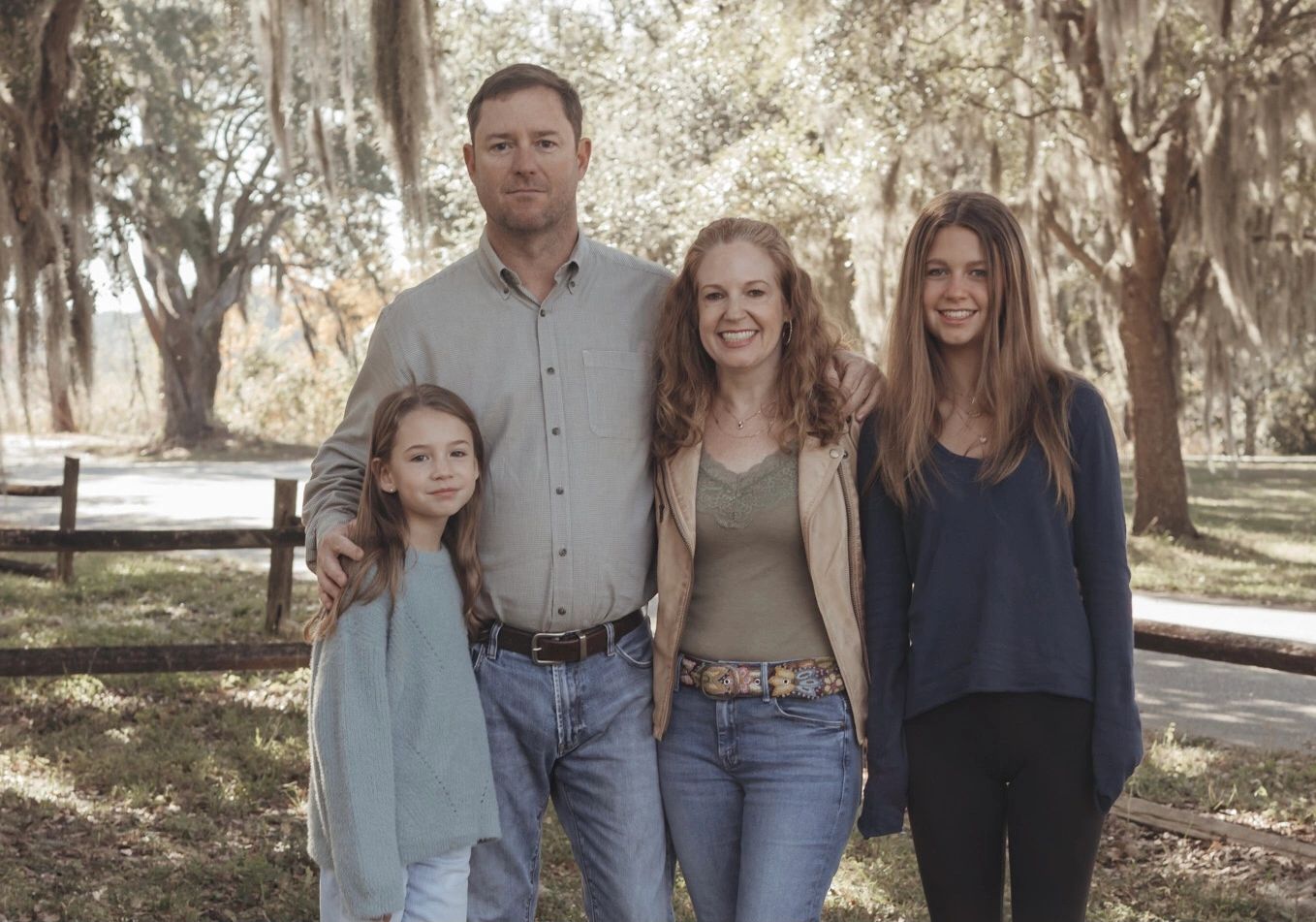 USCG Captain and fishing guide David Lane and family.