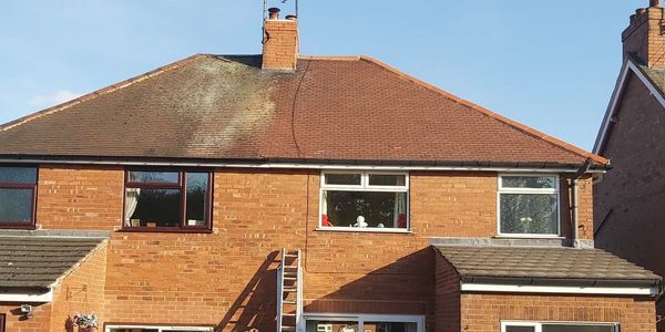 A roof clean done in Mansfield