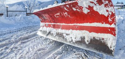 Commercial Snow plow salting
