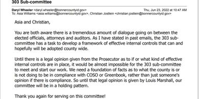 Wheeler Email RE ICCO