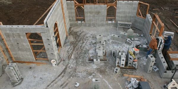 house construction work in progress