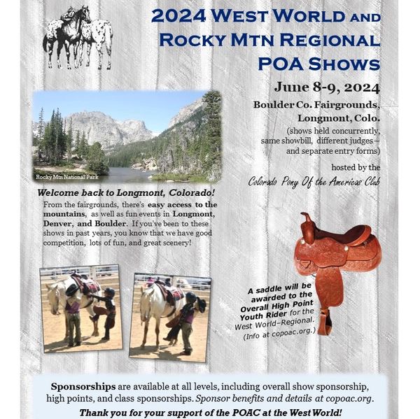 2024 WW-RMR flier, with image of mountains, overall high point saddle, and little kids.