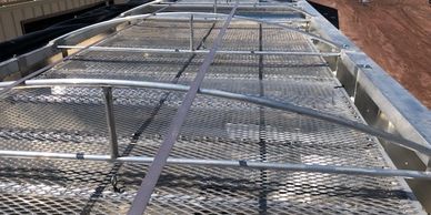 Fertilizer Screens on the AgriLite Conveyor Trailer, Wilson Pacesetter.