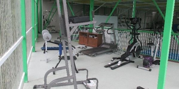 Gym equipment stands ready to be put to work in Costa Rica