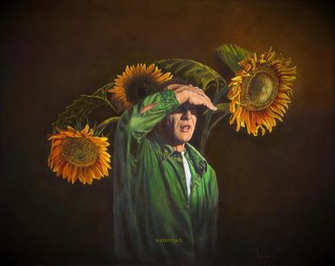 The Watcher Metal print by Bernard Art